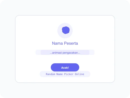 Ilustrasi Pemilih Nama Acak