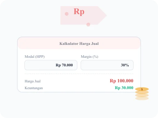 Ilustrasi Kalkulator Harga Jual