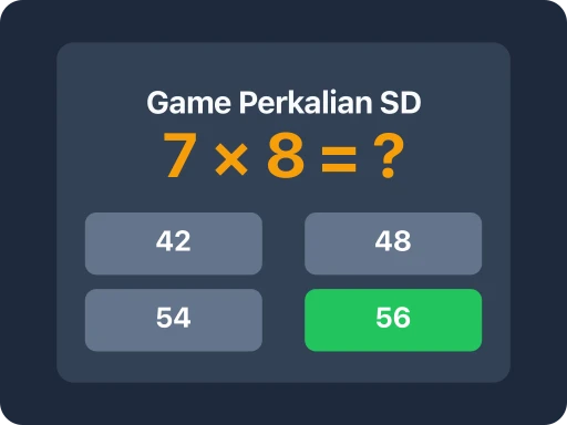 Ilustrasi Game Perkalian SD
