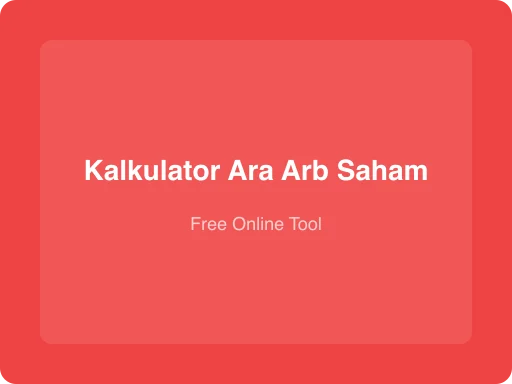 Ilustrasi Kalkulator ARA ARB Saham