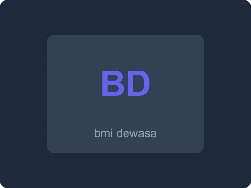 Ilustrasi Kalkulator BMI Dewasa