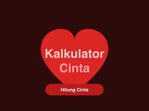 Ilustrasi Kalkulator Cinta