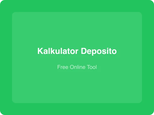 Ilustrasi Kalkulator Deposito