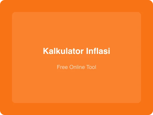 Ilustrasi Kalkulator Inflasi