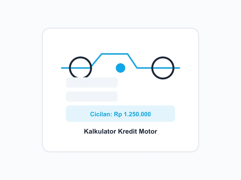 Ilustrasi Simulasi Kredit Motor dan DP