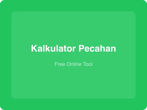 Ilustrasi Kalkulator Pecahan