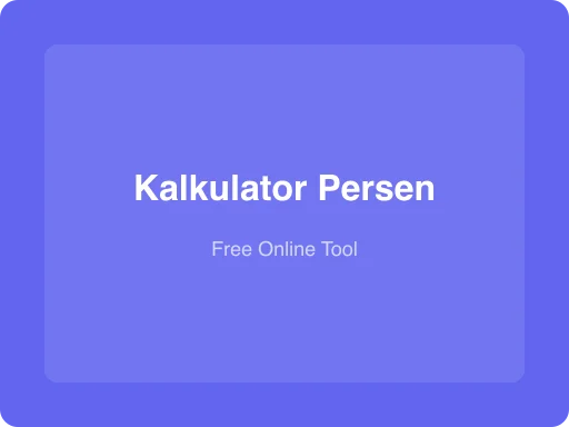 Ilustrasi Kalkulator Persen