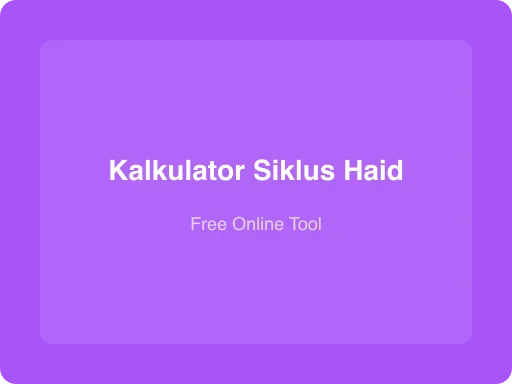 Ilustrasi Kalkulator Siklus Haid