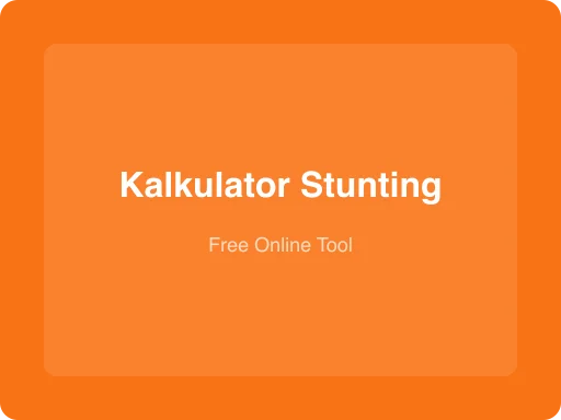 Ilustrasi Kalkulator Stunting