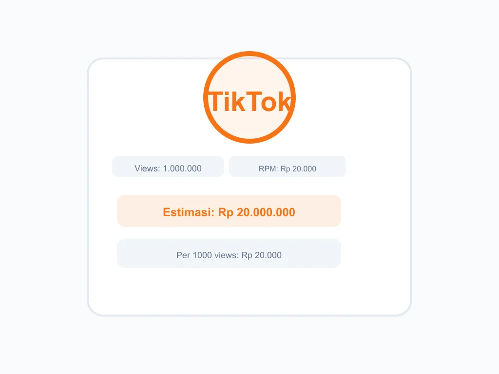 Ilustrasi Kalkulator Engagement Rate dan Follower TikTok