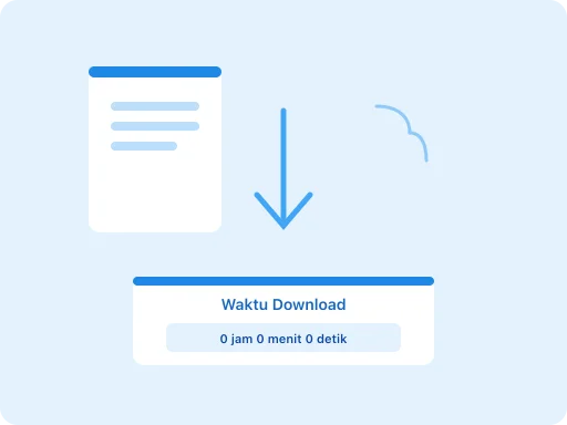 Ilustrasi Estimasi Waktu Download File