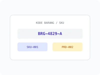 Ilustrasi Generator Kode Barang SKU