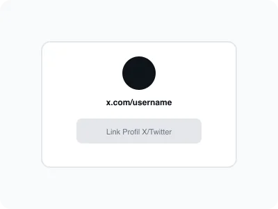 Ilustrasi Link Twitter/X Generator