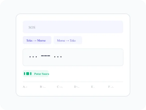 Ilustrasi Kode Morse Translator