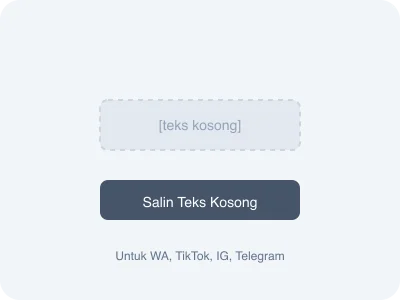 Ilustrasi Nama Kosong WA TikTok