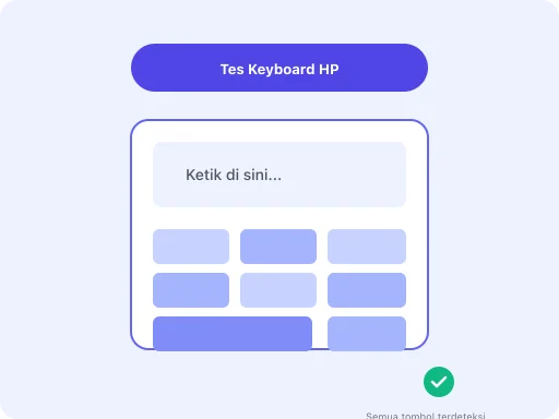 Ilustrasi Tes Keyboard HP (Touch Screen Test)