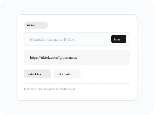 Ilustrasi Link TikTok Generator