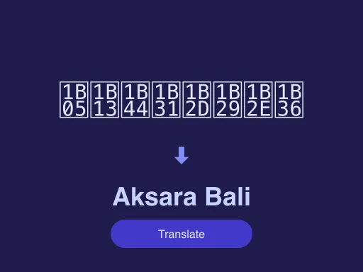 Ilustrasi Translate Aksara Bali