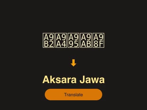 Ilustrasi Translate Aksara Jawa
